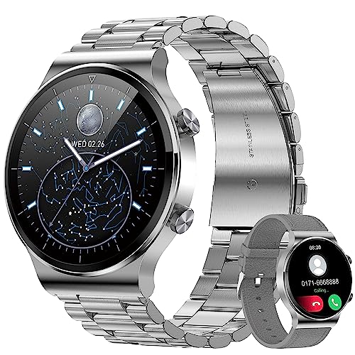 RollsTimi Smartwatch Herren.Fitness-Tracker mit 1,32" HD-Display, Bluetooth-Telefonuhr mit Blutsauerstoff- und Schlafüberwachung. Ip68 wasserdichte Uhr. Smartwatch für Android und IOS von RollsTimi