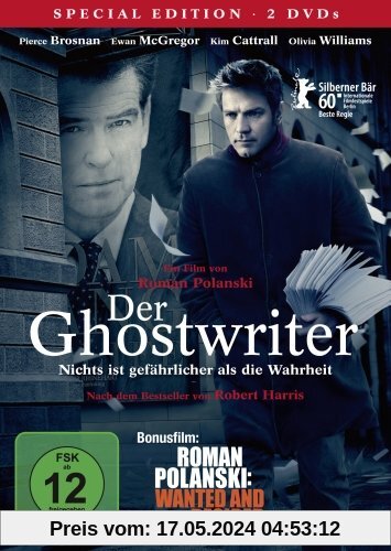 Der Ghostwriter / 2 DVD Special Edition (inkl. Bonusfilm Roman Polanski: Wanted and Desired) von Roman Polanski