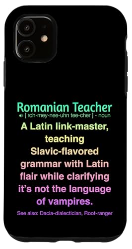 Rumänischer Lehrer Hülle für iPhone 11 Rumänischer Lehrer Hülle für iPhone 11 von Romanian Teacher Gifts & apparels