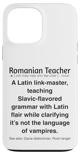 Rumänischer Lehrer Hülle für iPhone 13 Pro Max Rumänischer Lehrer Hülle für iPhone 13 Pro Max von Romanian Teacher Gifts & apparels