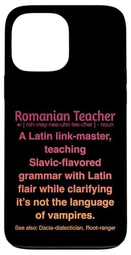 Rumänischer Lehrer Hülle für iPhone 13 Pro Max Rumänischer Lehrer Hülle für iPhone 13 Pro Max von Romanian Teacher Gifts & apparels