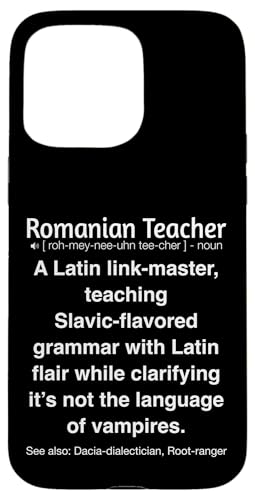 Rumänischer Lehrer Hülle für iPhone 15 Pro Max Rumänischer Lehrer Hülle für iPhone 15 Pro Max von Romanian Teacher Gifts & apparels