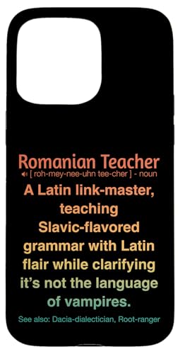 Rumänischer Lehrer Hülle für iPhone 15 Pro Max Rumänischer Lehrer Hülle für iPhone 15 Pro Max von Romanian Teacher Gifts & apparels