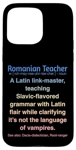Rumänischer Lehrer Hülle für iPhone 15 Pro Max Rumänischer Lehrer Hülle für iPhone 15 Pro Max von Romanian Teacher Gifts & apparels