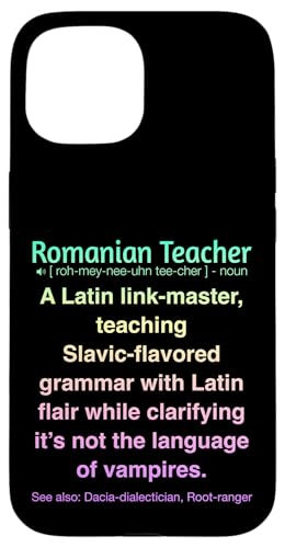 Rumänischer Lehrer Hülle für iPhone 15 Rumänischer Lehrer Hülle für iPhone 15 von Romanian Teacher Gifts & apparels