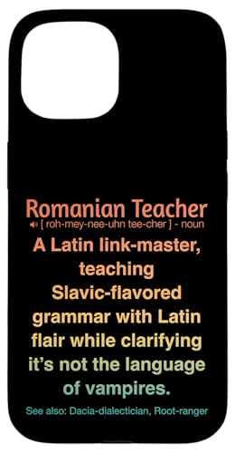 Rumänischer Lehrer Hülle für iPhone 15 von Romanian Teacher Gifts & apparels