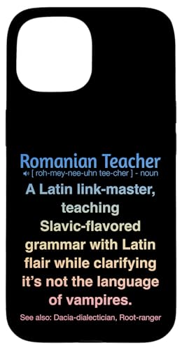 Rumänischer Lehrer Hülle für iPhone 15 Rumänischer Lehrer Hülle für iPhone 15 von Romanian Teacher Gifts & apparels