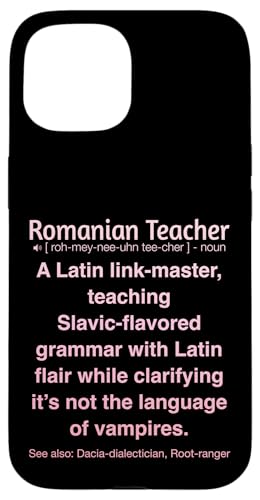 Rumänischer Lehrer Hülle für iPhone 15 von Romanian Teacher Gifts & apparels