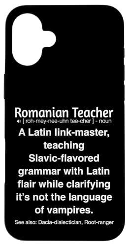 Rumänischer Lehrer Hülle für iPhone 16 Plus Rumänischer Lehrer Hülle für iPhone 16 Plus von Romanian Teacher Gifts & apparels