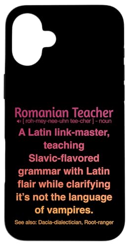 Rumänischer Lehrer Hülle für iPhone 16 Plus Rumänischer Lehrer Hülle für iPhone 16 Plus von Romanian Teacher Gifts & apparels