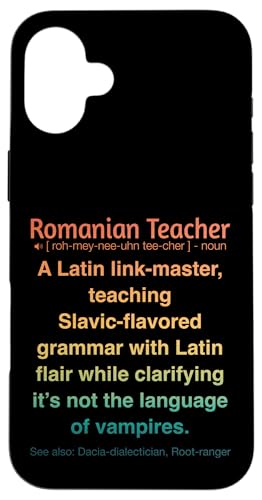 Rumänischer Lehrer Hülle für iPhone 16 Plus Rumänischer Lehrer Hülle für iPhone 16 Plus von Romanian Teacher Gifts & apparels