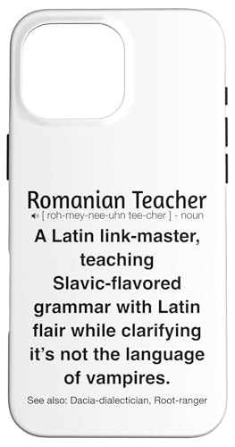 Rumänischer Lehrer Hülle für iPhone 16 Pro Max Rumänischer Lehrer Hülle für iPhone 16 Pro Max von Romanian Teacher Gifts & apparels