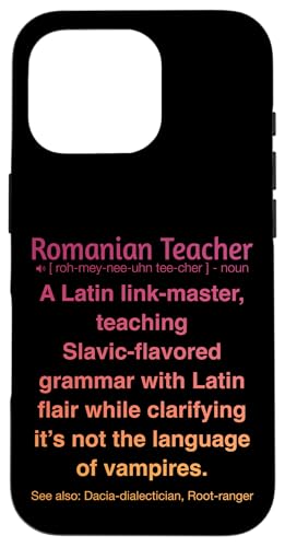 Rumänischer Lehrer Hülle für iPhone 16 Pro Rumänischer Lehrer Hülle für iPhone 16 Pro von Romanian Teacher Gifts & apparels