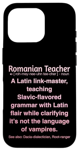 Rumänischer Lehrer Hülle für iPhone 16 Pro Rumänischer Lehrer Hülle für iPhone 16 Pro von Romanian Teacher Gifts & apparels
