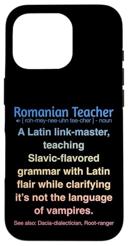 Rumänischer Lehrer Hülle für iPhone 16 Pro Rumänischer Lehrer Hülle für iPhone 16 Pro von Romanian Teacher Gifts & apparels