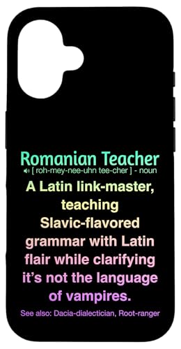 Rumänischer Lehrer Hülle für iPhone 16 von Romanian Teacher Gifts & apparels
