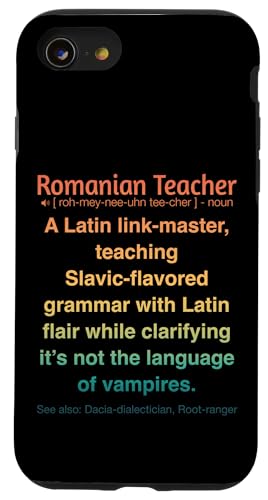 Rumänischer Lehrer Hülle für iPhone SE (2020) / 7 / 8 von Romanian Teacher Gifts & apparels