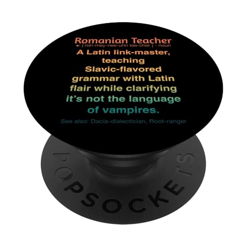 Rumänischer Lehrer PopSockets Klebender PopGrip Rumänischer Lehrer PopSockets Klebender PopGrip von Romanian Teacher Gifts & apparels