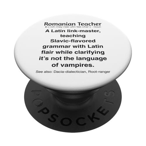 Rumänischer Lehrer PopSockets Klebender PopGrip Rumänischer Lehrer PopSockets Klebender PopGrip von Romanian Teacher Gifts & apparels