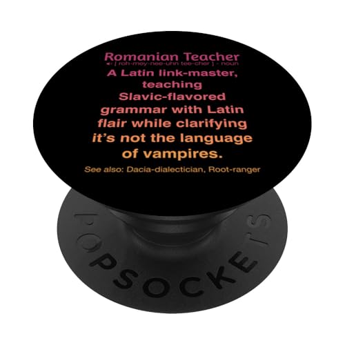 Rumänischer Lehrer PopSockets Klebender PopGrip Rumänischer Lehrer PopSockets Klebender PopGrip von Romanian Teacher Gifts & apparels