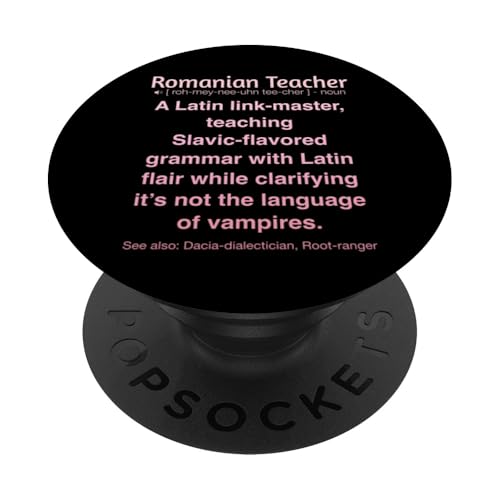 Rumänischer Lehrer PopSockets Klebender PopGrip Rumänischer Lehrer PopSockets Klebender PopGrip von Romanian Teacher Gifts & apparels