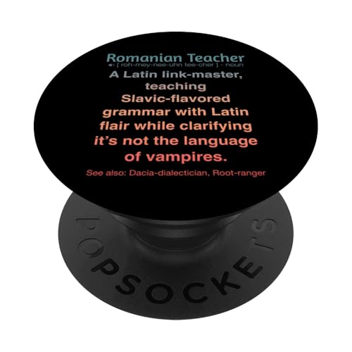 Rumänischer Lehrer PopSockets Klebender PopGrip Rumänischer Lehrer PopSockets Klebender PopGrip von Romanian Teacher Gifts & apparels