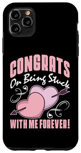 Hochzeit: Herzlichen Glückwunsch zum ewigen Festsitzen! Hülle für iPhone 11 Pro Max Hochzeit: Herzlichen Glückwunsch zum ewigen Festsitzen! Hülle für iPhone 11 Pro Max von Romantic Wedding And Marriage Designs