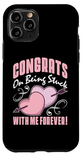 Hochzeit: Herzlichen Glückwunsch zum ewigen Festsitzen! Hülle für iPhone 11 Pro Hochzeit: Herzlichen Glückwunsch zum ewigen Festsitzen! Hülle für iPhone 11 Pro von Romantic Wedding And Marriage Designs
