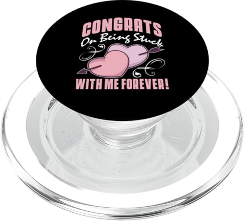 Hochzeit: Herzlichen Glückwunsch zum ewigen Festsitzen! PopSockets PopGrip für MagSafe Hochzeit: Herzlichen Glückwunsch zum ewigen Festsitzen! PopSockets PopGrip für MagSafe von Romantic Wedding And Marriage Designs