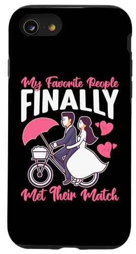 Hochzeit: Meine Lieblingsleute haben endlich ihr Match getroffen Hülle für iPhone SE (2020) / 7 / 8 von Romantic Wedding And Marriage Designs