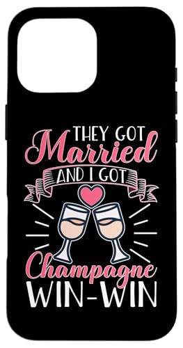 Hochzeit: Sie haben geheiratet und ich habe Champagner. Win-Win. Hülle für iPhone 16 Pro Max Hochzeit: Sie haben geheiratet und ich habe Champagner. Win-Win. Hülle für iPhone 16 Pro Max von Romantic Wedding And Marriage Designs