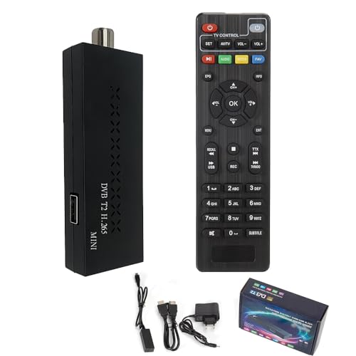 Romicta DVB-T2 Receiver & Kabel-Receiver DVB-C – H.265 HEVC FTA Full HD 1080P, PVR, USB, HDMI, Timeshift, Digitaler Terrestrischer TV-Tuner, Keine Unterstützung für Freenet TV und Satelliten Romicta DVB-T2 Receiver & Kabel-Receiver DVB-C – H.265 HEVC FTA Full HD 1080P, PVR, USB, HDMI, Timeshift, Digitaler Terrestrischer TV-Tuner, Keine Unterstützung für Freenet TV und Satelliten von Romicta
