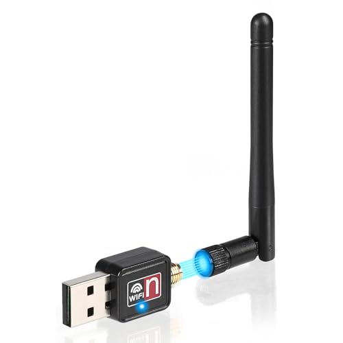 Romicta USB WLAN Adapter MT7601 mit Verstellbarer Hochgewinn-Antenne (bis zu 150 Mbit/s, 2.4GHz) - Für PC, Laptop, DVB-Receiver & Decoder - Plug & Play von Romicta