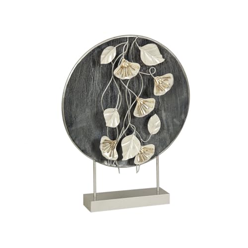 Romimex Dekorative Figur, Schwarz, Metallblätter, 41 x 54 x 11 cm von Romimex