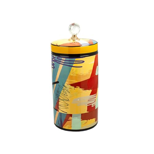 Romimex Mehrfarbige Dose aus Porzellan, 16 x 30 x 16 cm von Romimex