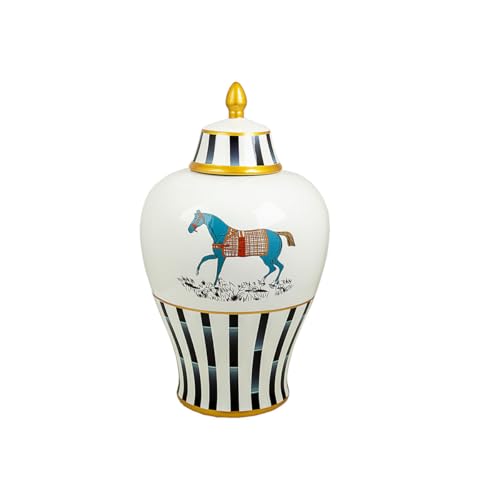 Romimex Mehrfarbige Dose aus Porzellan, 26 x 46 x 26 cm Romimex Mehrfarbige Dose aus Porzellan, 26 x 46 x 26 cm von Romimex