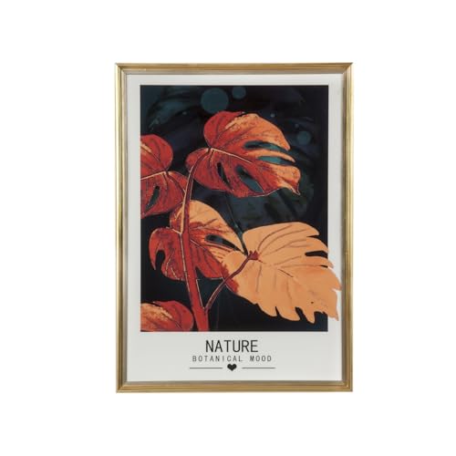 Romimex Mehrfarbiges Bild, Holz, Glas, Blätter, 52 x 72 x 4 cm Romimex Mehrfarbiges Bild, Holz, Glas, Blätter, 52 x 72 x 4 cm von Romimex