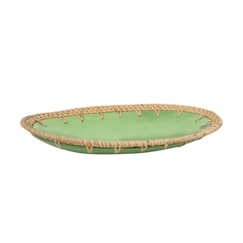 Romimex Tischdekoration, Orange, Natur, Keramik, Rattan, 20 x 7 x 35 cm Romimex Tischdekoration, Orange, Natur, Keramik, Rattan, 20 x 7 x 35 cm von Romimex