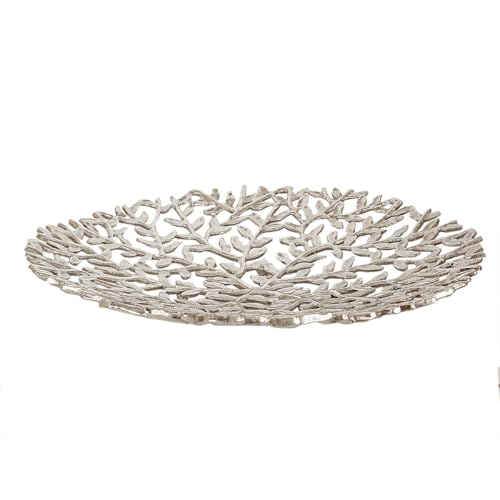 Romimex Tischdekoration, silberfarben, Aluminium, 43 x 3 x 43 cm Romimex Tischdekoration, silberfarben, Aluminium, 43 x 3 x 43 cm von Romimex
