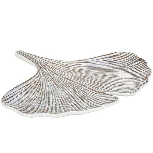 Romimex Tischmitte, Beige, Kunstharz, Blatt, 43 x 42 x 43 cm Romimex Tischmitte, Beige, Kunstharz, Blatt, 43 x 42 x 43 cm von Romimex