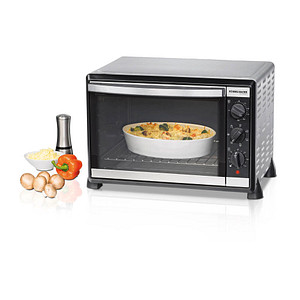 Rommelsbacher BG 1805/E Minibackofen 1800 W schwarz/silber Rommelsbacher BG 1805/E Minibackofen 1800 W schwarz/silber von Rommelsbacher