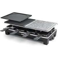 Rommelsbacher RCS 1350 Raclette-Grill Aluminium-Gehäuse 8er Wechselplatten von Rommelsbacher