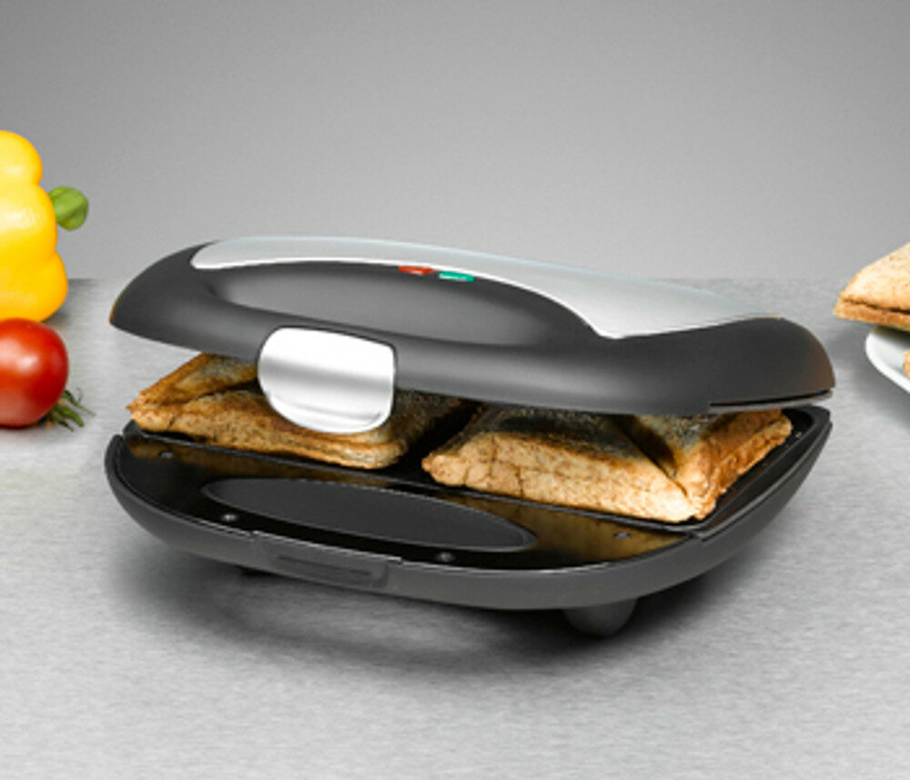 Rommelsbacher ST 710 Sandwich-Toaster 700 W Schwarz, Silber Rommelsbacher ST 710 Sandwich-Toaster 700 W Schwarz, Silber von Rommelsbacher