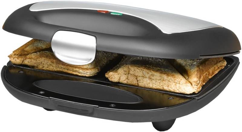 ST 710 Sandwichmaker schwarz/edelstahl von Rommelsbacher