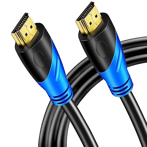 Rommisie 4K/60HZ HDMI Kabel 5m (HDMI 2.0,18Gbps) Ultra High Speed vergoldete Anschlüsse,Ethernet Audio Return Video 4K, Full HD1080p, 3D-kompatibel Blu-Ray Laptop PS3 PS5 PS9 PC HDTV von Rommisie