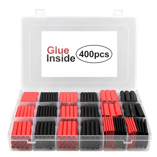 Romon 400 Stück Schrumpfschlauch Set Schwarz, Schrumpfschlauch Sortiment, Wärmeschrumpfschlauch Set, Heat Shrink Tube, Isolierschlauch für Kabel, 7 Größen, 3:1 Schrumpfverhältnis Romon 400 Stück Schrumpfschlauch Set Schwarz, Schrumpfschlauch Sortiment, Wärmeschrumpfschlauch Set, Heat Shrink Tube, Isolierschlauch für Kabel, 7 Größen, 3:1 Schrumpfverhältnis von Romon