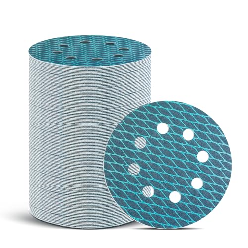 Romon Schleifpapier 125mm Klett, 80 Stück Schleifscheiben Rund 8 Loch Scheiben mit Klettverschluss Schleifmittel Resistent Schleifblätter Körnung 60 80 100 120 180 240 320 400 für Exzenterschleifer Romon Schleifpapier 125mm Klett, 80 Stück Schleifscheiben Rund 8 Loch Scheiben mit Klettverschluss Schleifmittel Resistent Schleifblätter Körnung 60 80 100 120 180 240 320 400 für Exzenterschleifer von Romon