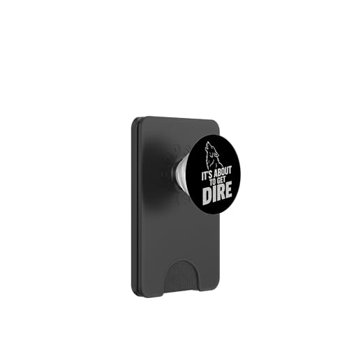 Dire Wolf Comeback - Lustig, DNA, It's About To Get Dire PopSockets PopWallet für MagSafe Dire Wolf Comeback - Lustig, DNA, It's About To Get Dire PopSockets PopWallet für MagSafe von Romulus, Remus, Khaleesi, Dire Wolf Extinction