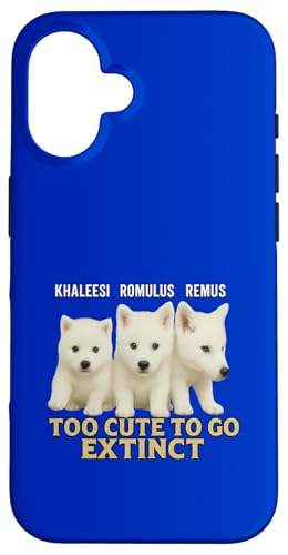 Dire Wolf Comeback - Lustig, DNA, Too Cute To Go Extinct Hülle für iPhone 16 Dire Wolf Comeback - Lustig, DNA, Too Cute To Go Extinct Hülle für iPhone 16 von Romulus, Remus, Khaleesi, Dire Wolf Extinction