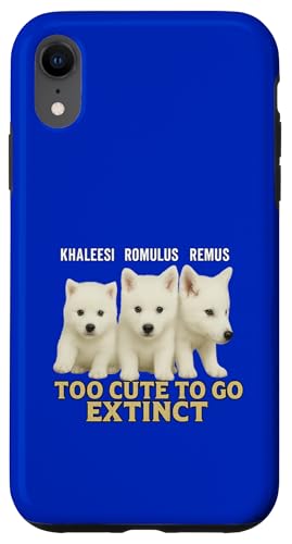 Dire Wolf Comeback - Lustig, DNA, Too Cute To Go Extinct Hülle für iPhone XR Dire Wolf Comeback - Lustig, DNA, Too Cute To Go Extinct Hülle für iPhone XR von Romulus, Remus, Khaleesi, Dire Wolf Extinction